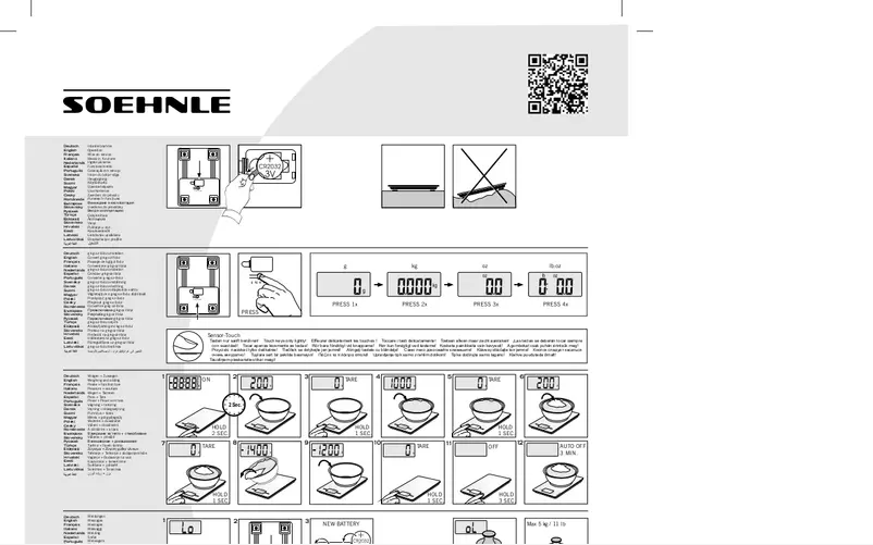 Page 1 de la notice Manuel utilisateur Soehnle Vita