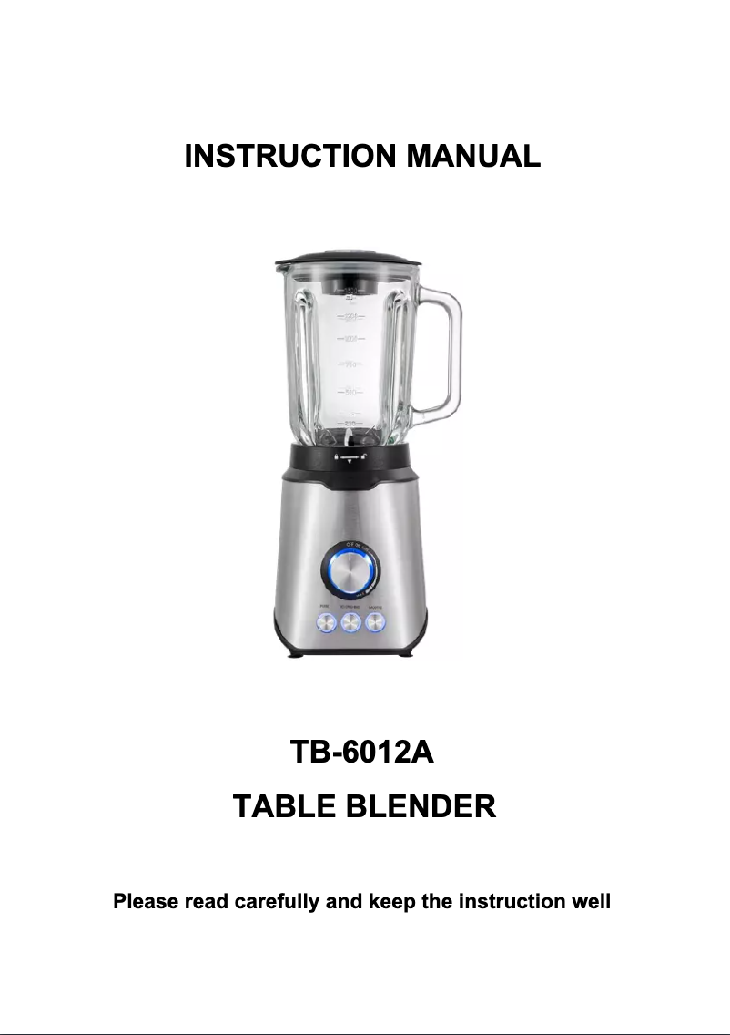 Page 1 de la notice Manuel utilisateur Comelec BL 7147