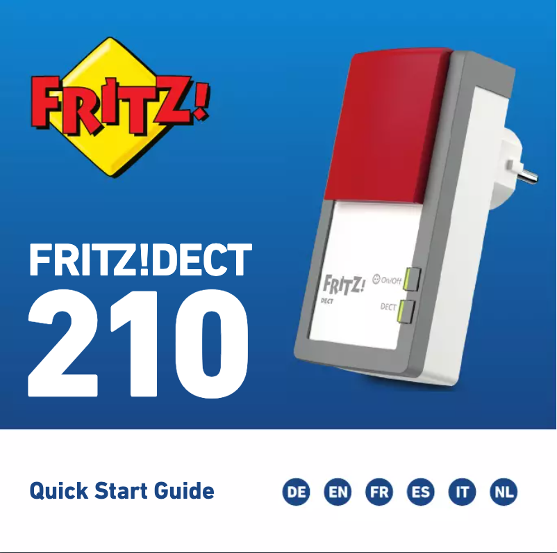 Página 1 del manual Manual de usuario AVM FRITZ!DECT 210