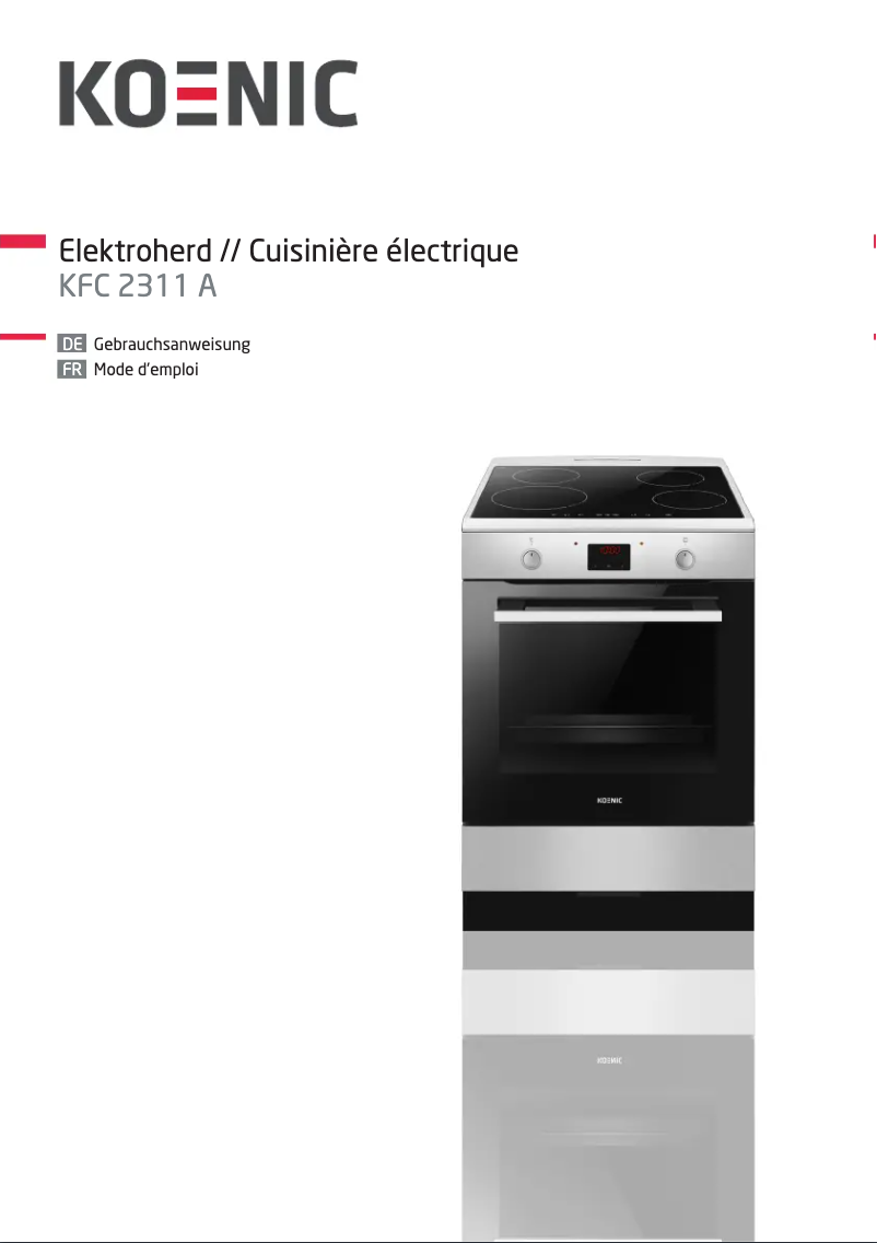 Página 1 del manual Manual de usuario Koenic KFC 2311 A