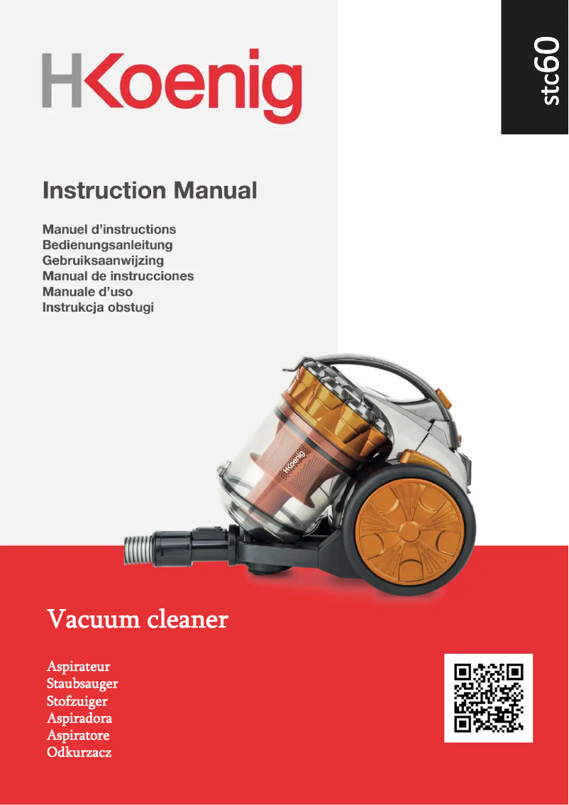 Page 1 de la notice Manuel utilisateur H.Koenig STC60