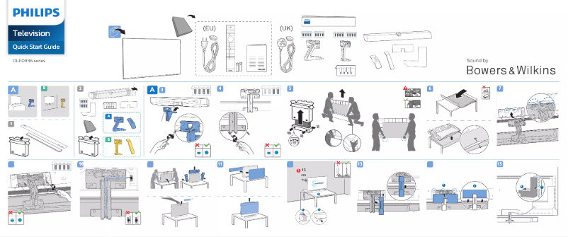 Page 1 of the manual Quick Start Guide Philips 65OLED936
