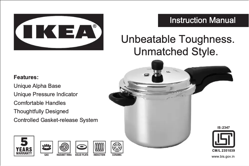 Page 1 de la notice Manuel utilisateur Ikea BANDGURAMI 805.866.05