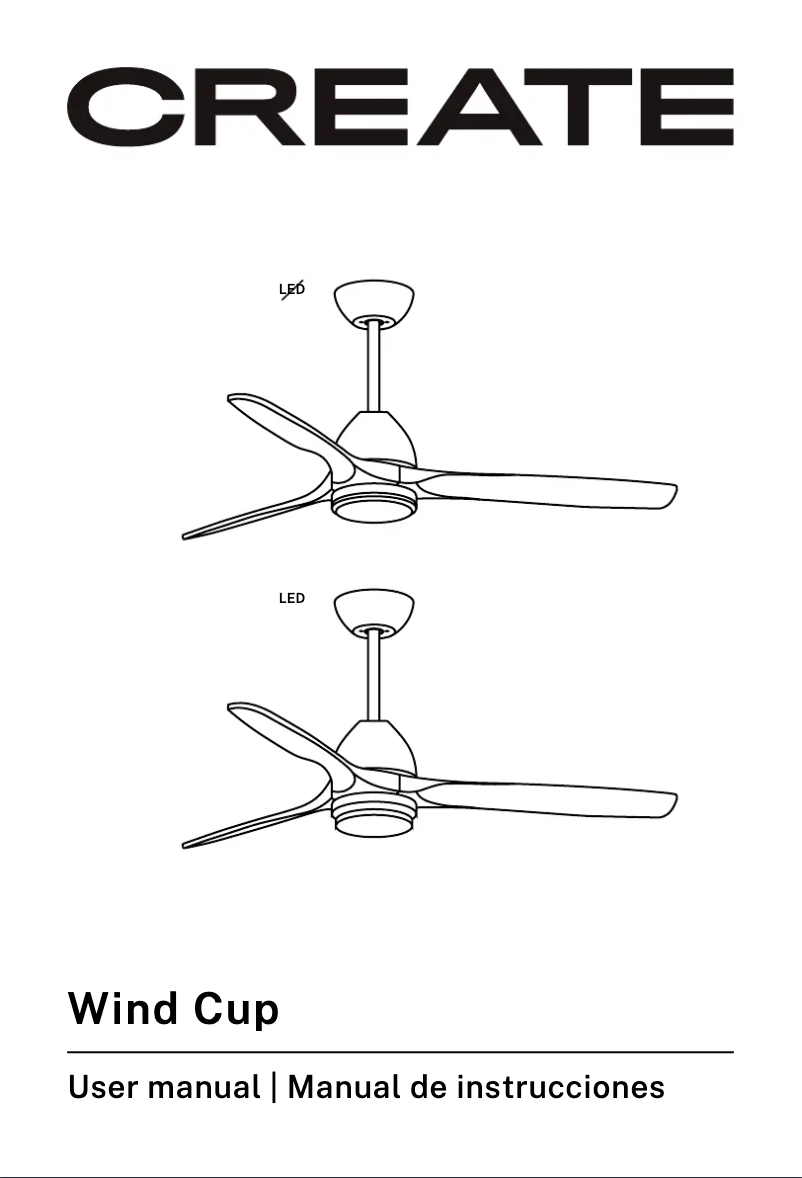 Page 1 de la notice Manuel utilisateur Create Wind Cup