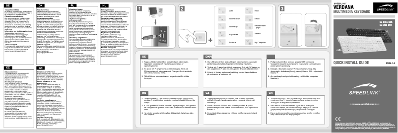 Page 1 of the manual User Manual Speed-Link SL-6455-SBK
