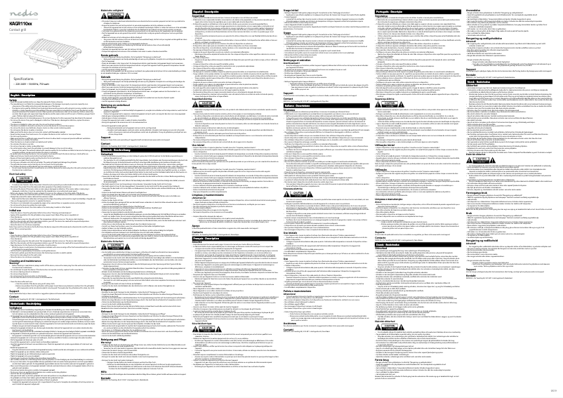 Page 1 de la notice Manuel utilisateur Nedis KAGR110SR