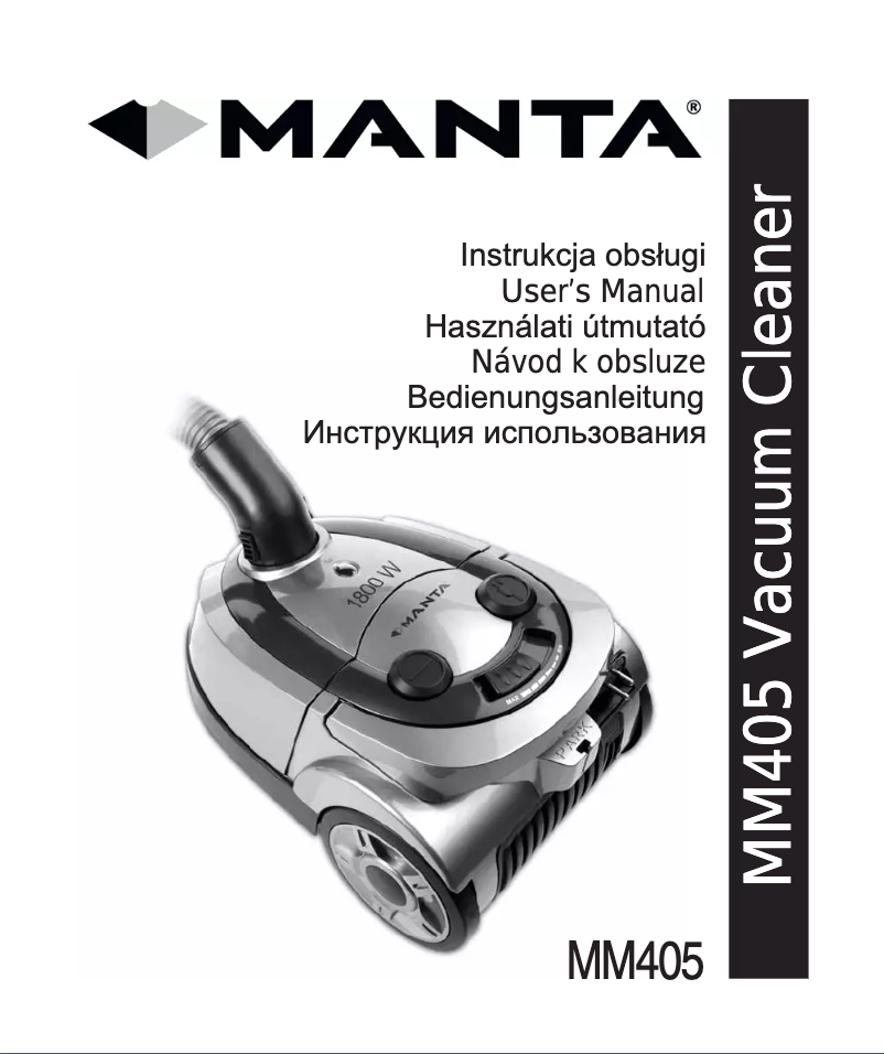 Page 1 of the manual User Manual Manta MM405