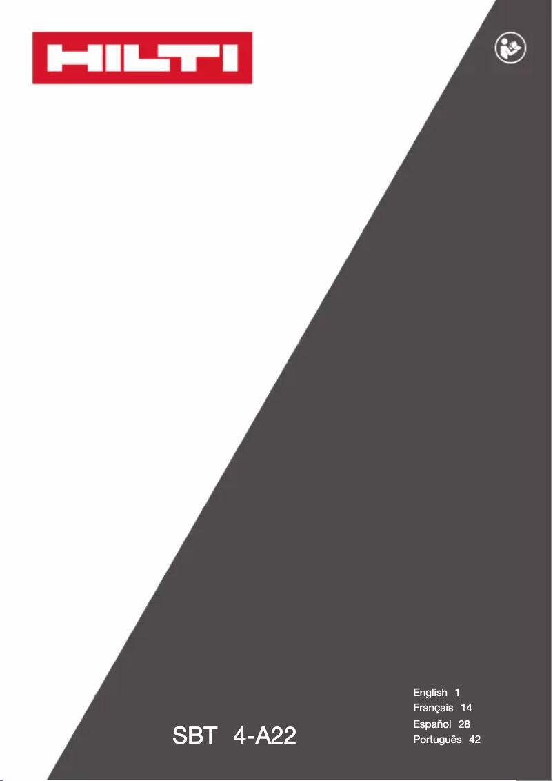 Page 1 de la notice Manuel utilisateur Hilti SF BT