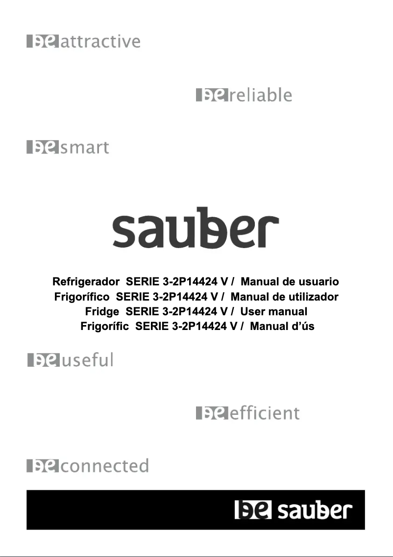 Página 1 del manual Manual de usuario Sauber 3-2P14424