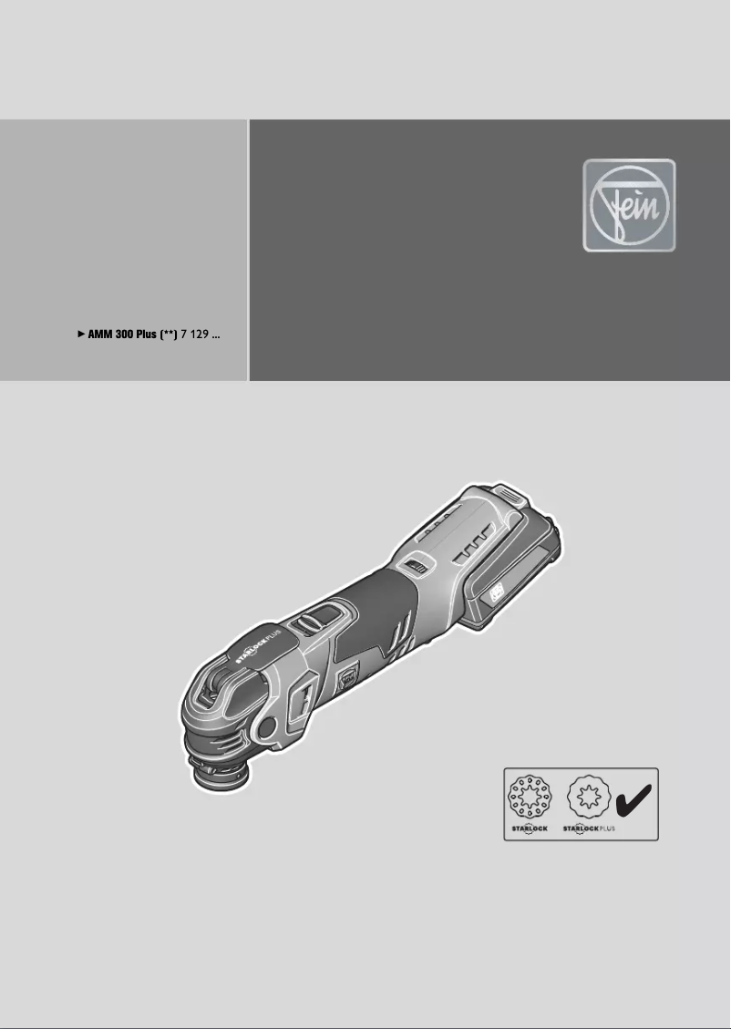 Page 1 de la notice Manuel utilisateur Fein Multimaster MM 300 Plus