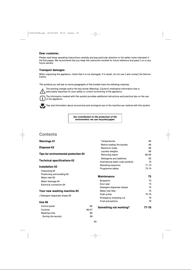 Página 1 del manual Manual de usuario Zanker SF4200