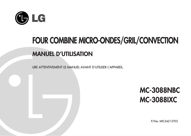 Página 1 del manual Manual de usuario LG MC8087TRC