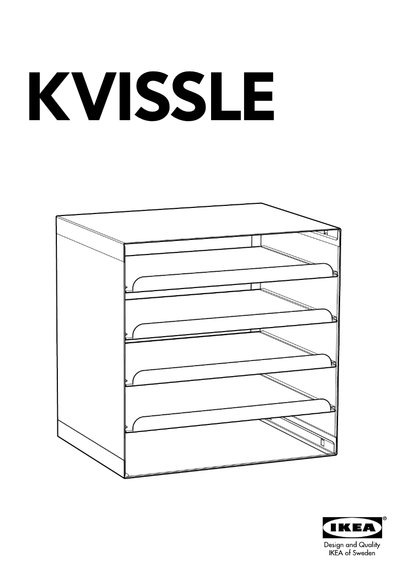 Page 1 de la notice Manuel utilisateur Ikea KVISSLE 701.980.31