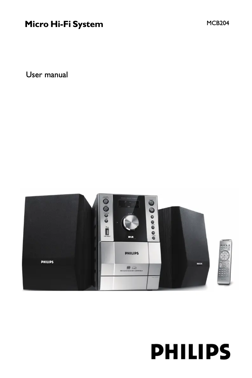 Página 1 del manual Manual de usuario Philips MCB204