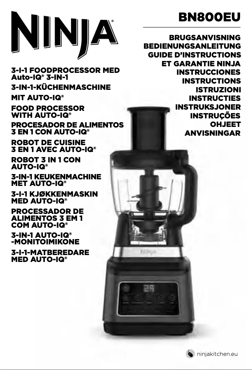 Page 1 de la notice Manuel utilisateur Ninja BN800EU