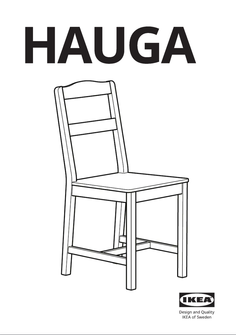 Page 1 de la notice Manuel utilisateur Ikea HAUGA 105.767.18