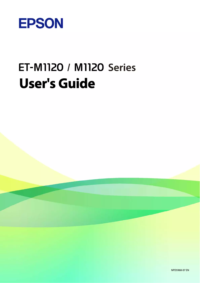 Página 1 del manual Manual de usuario Epson EcoTank M1129