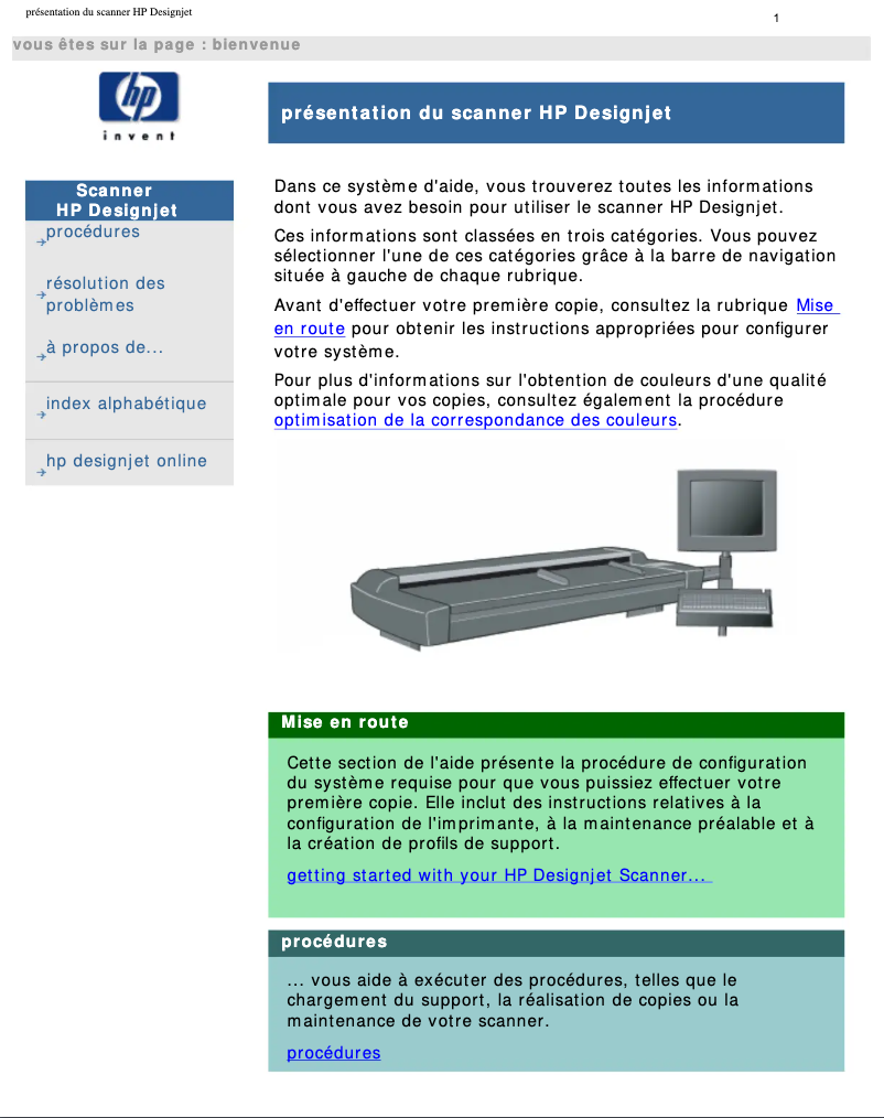 Page n°1 - Manuel utilisateur HP DesignJet 820