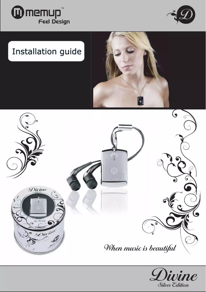Page 1 de la notice Manuel utilisateur Memup Divine