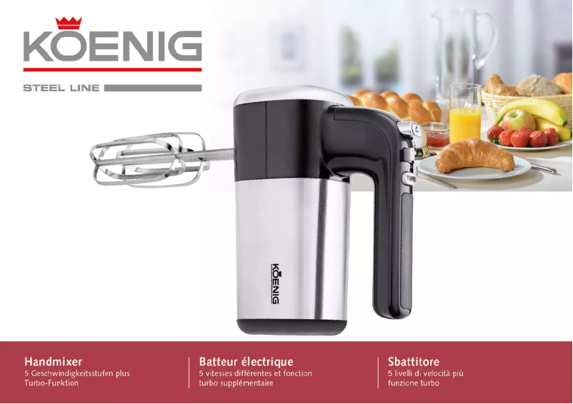 Page 1 de la notice Manuel utilisateur Koenig B04115