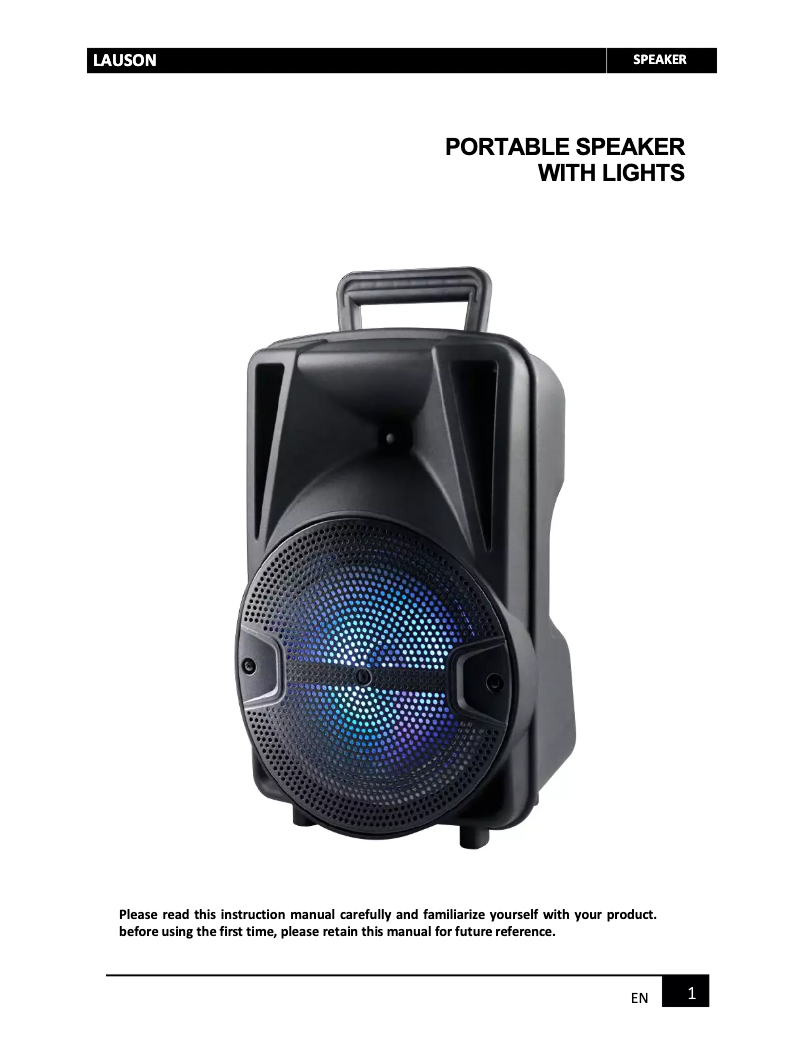 Page 1 de la notice Manuel utilisateur Lauson LLX35