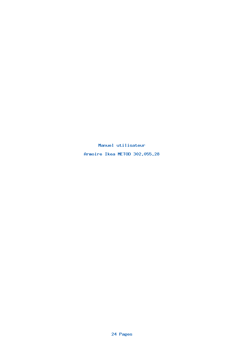 Page 1 de la notice Manuel utilisateur Ikea METOD 302.055.28