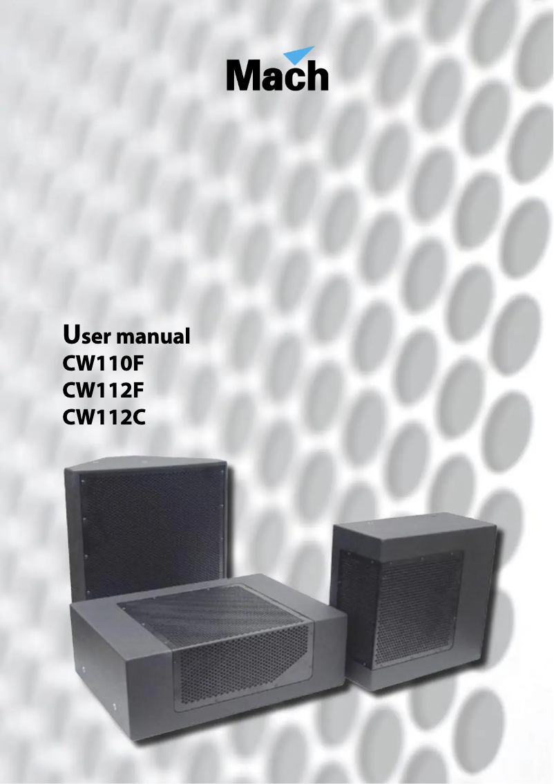 Page 1 de la notice Manuel utilisateur Martin CW112 F