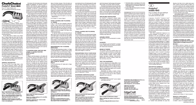 Page 1 de la notice Manuel utilisateur Chef's Choice ProntoPro CC4643