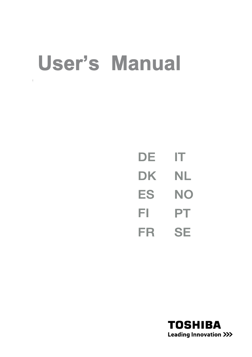 Page 1 de la notice Manuel utilisateur Toshiba Camileo p30