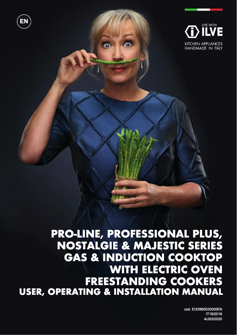 Page 1 de la notice Manuel utilisateur Ilve LBI09WMPSS