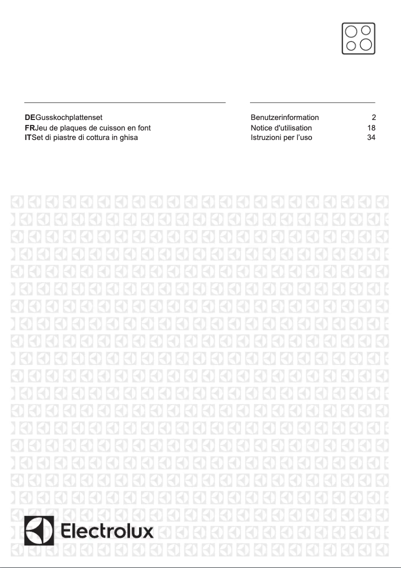 Page 1 de la notice Manuel utilisateur Electrolux PS+B423