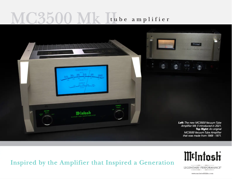 Page 1 de la notice Brochure McIntosh MC3500