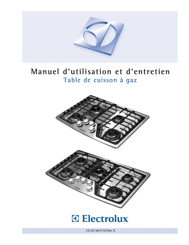 Page 1 de la notice Manuel utilisateur Electrolux EW30GC55GS