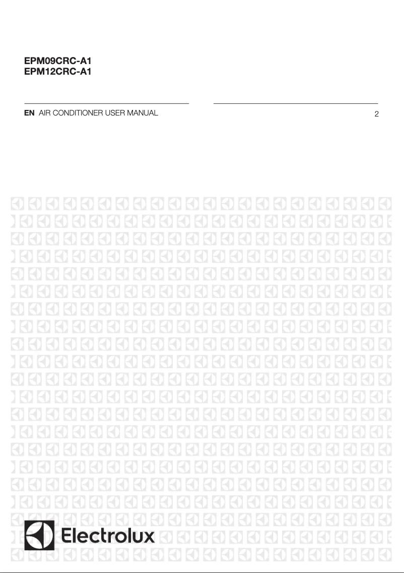 Página 1 del manual Manual de usuario Electrolux EPM09CRC-A1