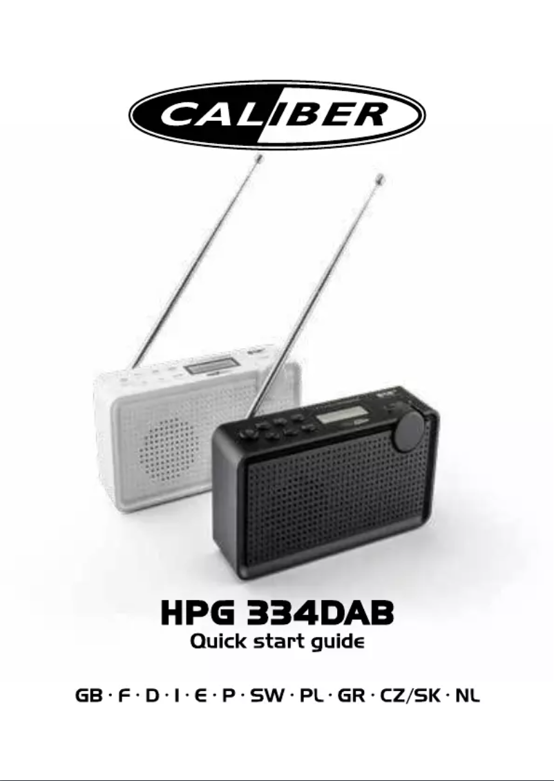 Page 1 of the manual User Manual Caliber HPG334DAB