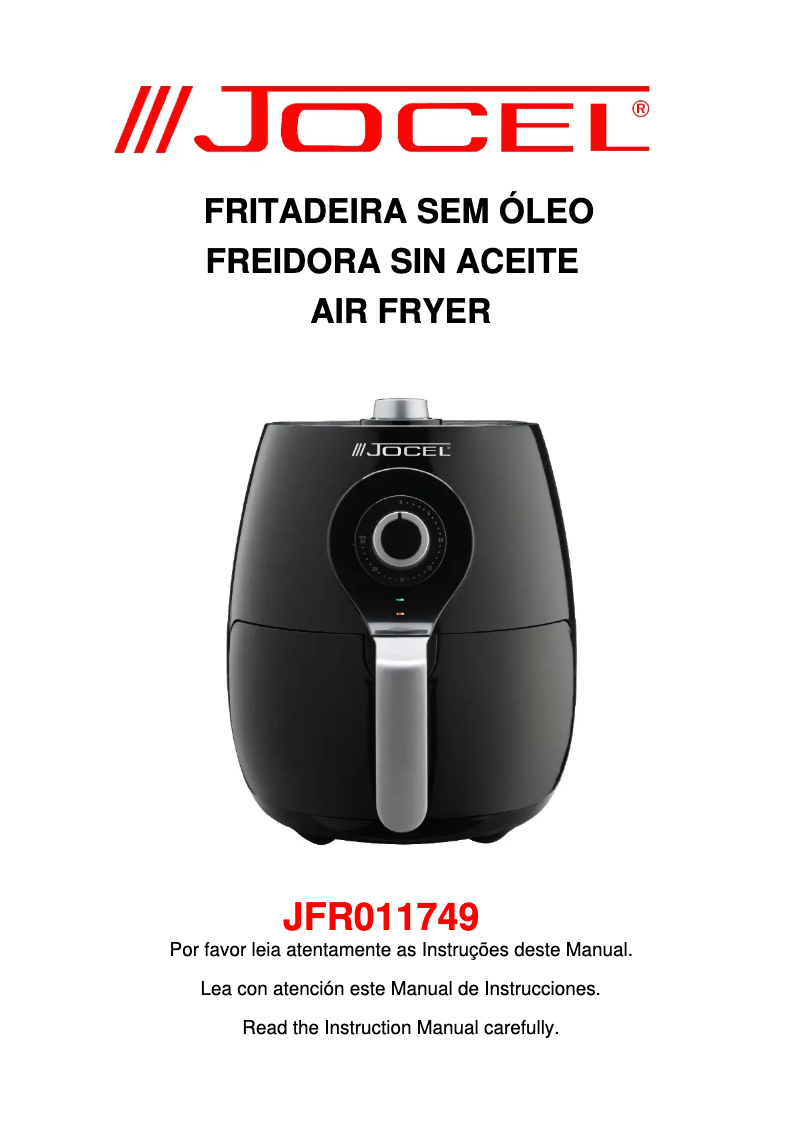Page 1 de la notice Manuel utilisateur Jocel JFR011749