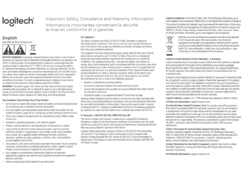 Página 1 del manual Manual de usuario Logitech K600