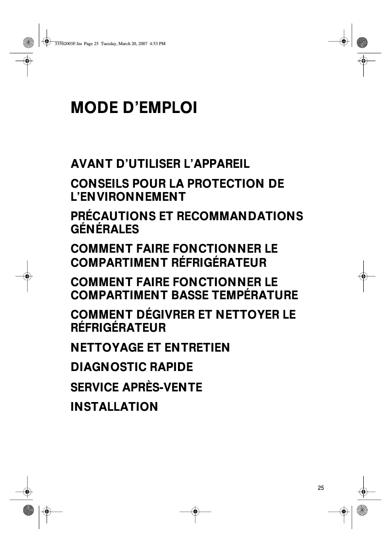 Page 1 de la notice Manuel utilisateur Whirlpool WM1400 A+W