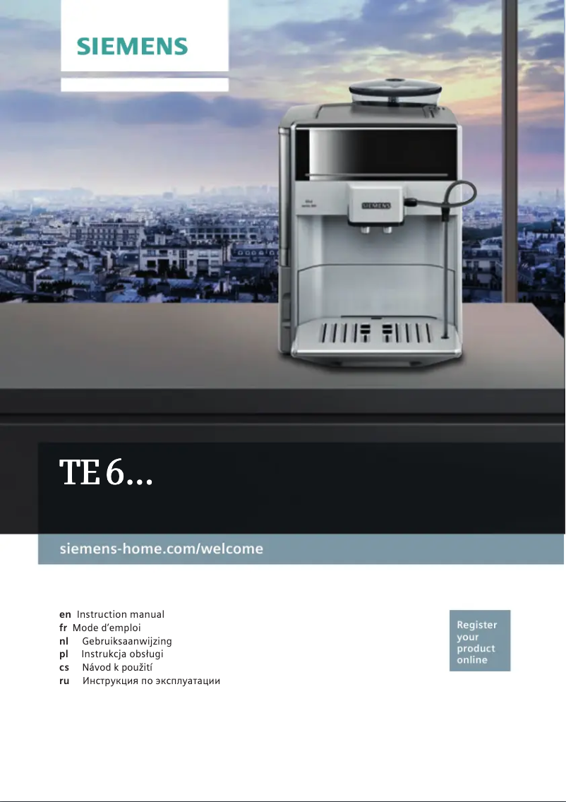 Page 1 de la notice Manuel utilisateur Siemens EQ.9 s300 TE603209RW