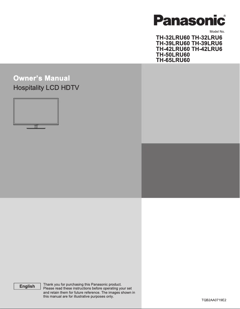 Page 1 de la notice Manuel utilisateur Panasonic TH-39LRU6
