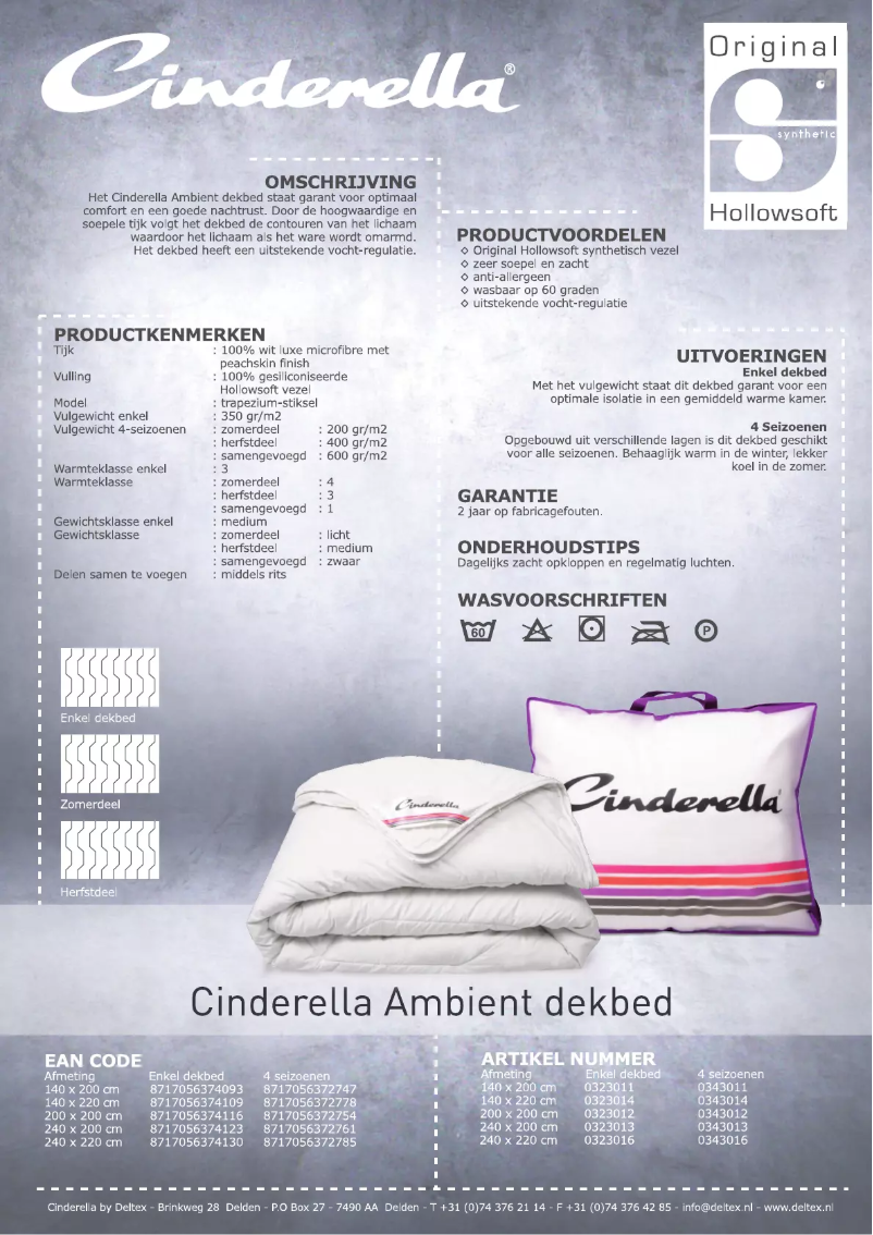 Page 1 de la notice Manuel utilisateur Cinderella Ambient