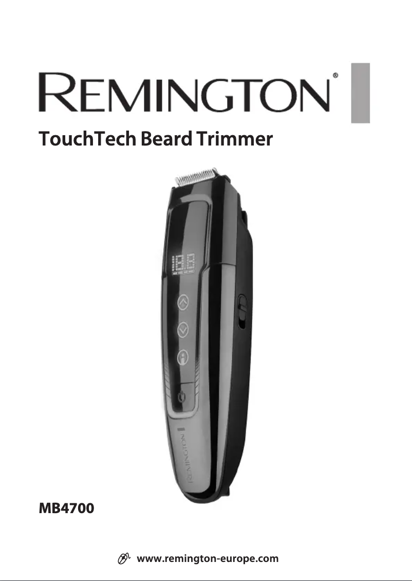 Page 1 de la notice Manuel utilisateur Remington TouchTech MB4700