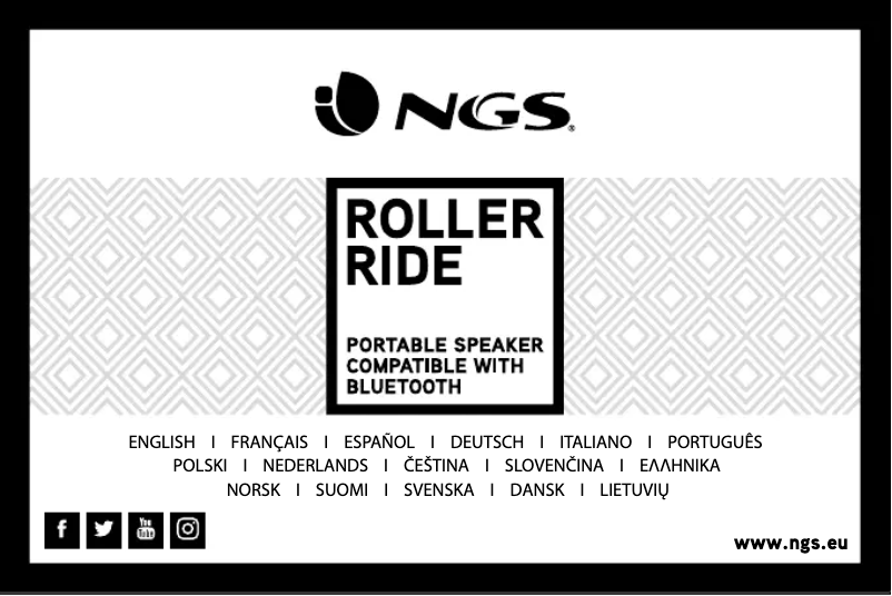 Page 1 de la notice Mode d'emploi NGS Roller Ride