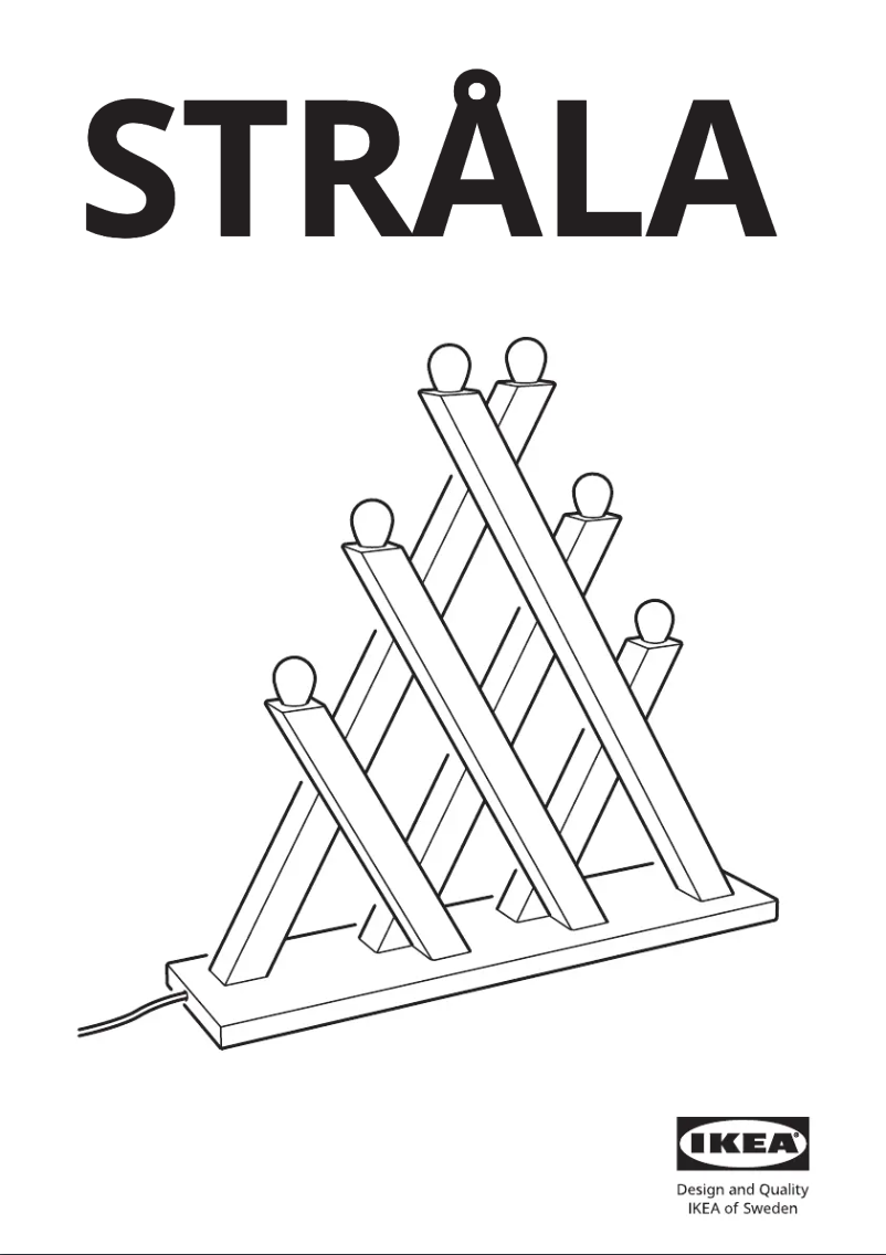 Page 1 de la notice Manuel utilisateur Ikea STRÅLA 905.824.71