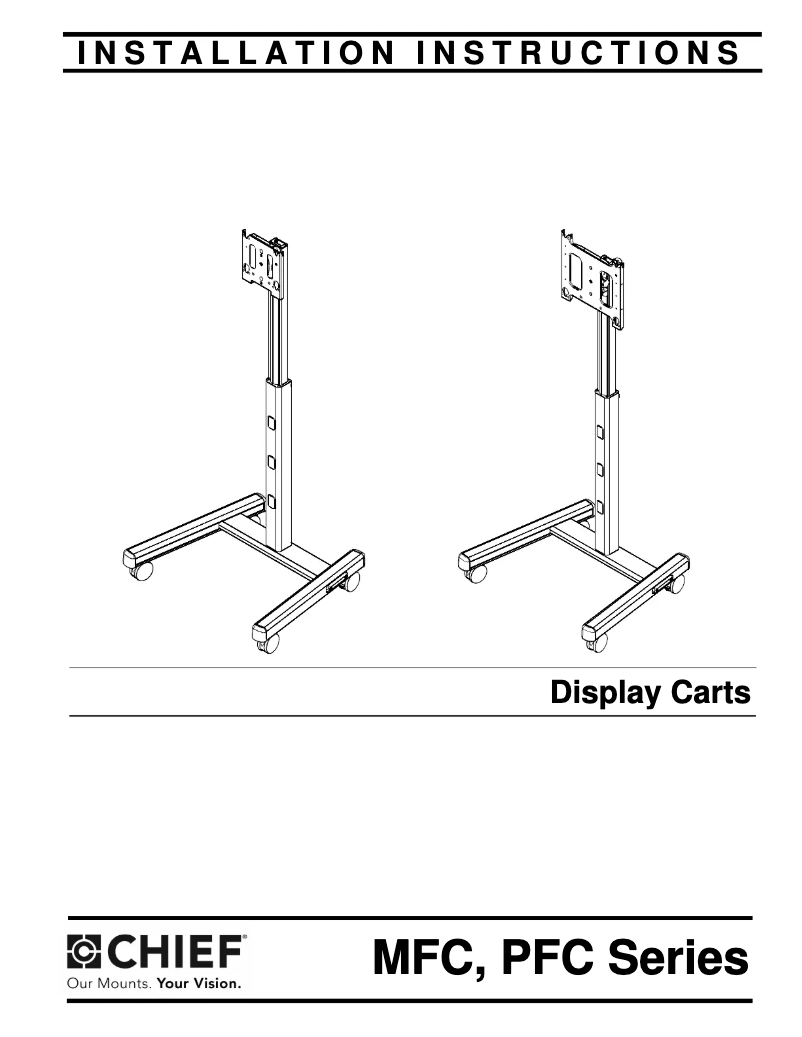 Page 1 de la notice Manuel utilisateur Chief PFC2000B
