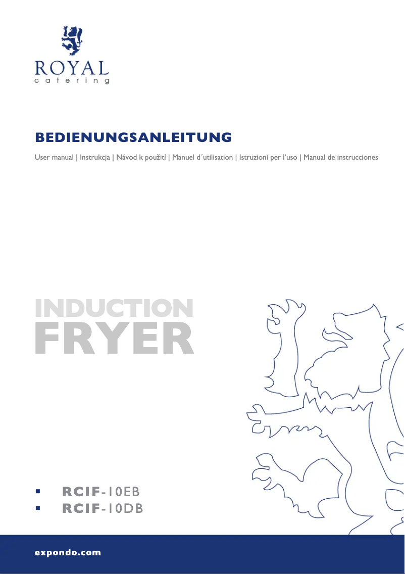 Página 1 del manual Manual de usuario Royal Catering RCIF-10DB