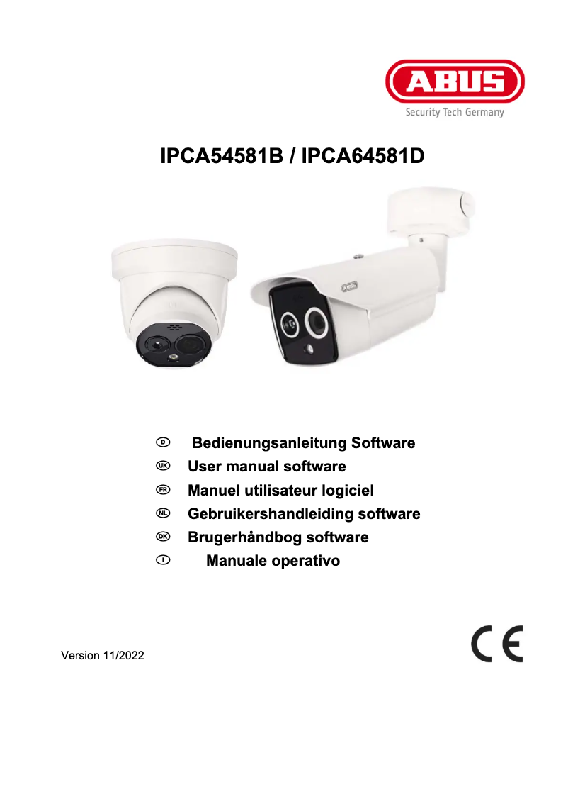 Page 1 de la notice Manuel utilisateur Abus IPCA64581D