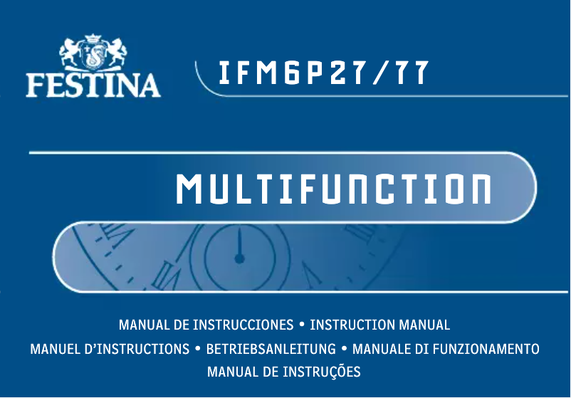 Página 1 del manual Manual de usuario Festina F20235