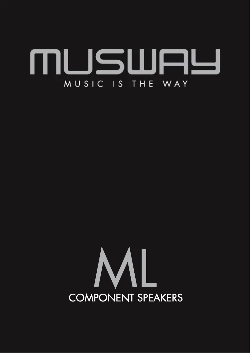 Page 1 de la notice Manuel utilisateur Musway ML6.3A