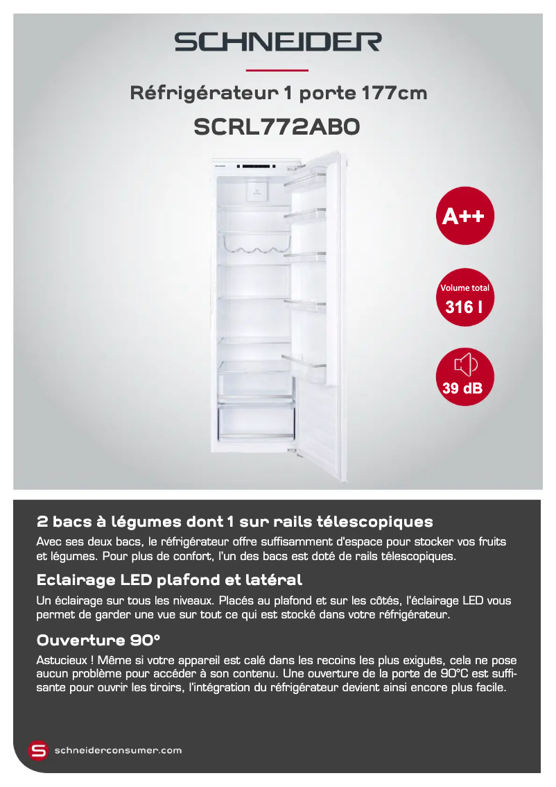 Página 1 del manual Ficha técnica Schneider SCRLA277B0